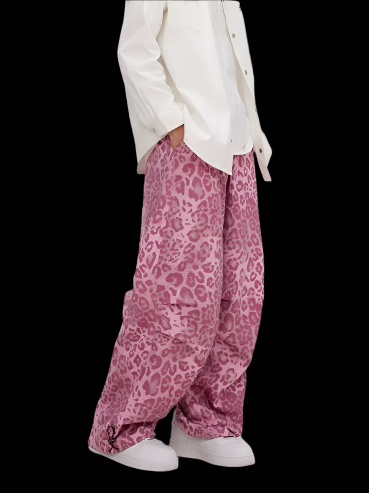 "Hush" Pink Leopard Jeans