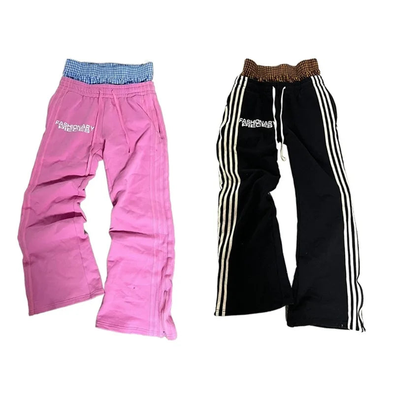 "Shh" Sweats (Black n Pink)