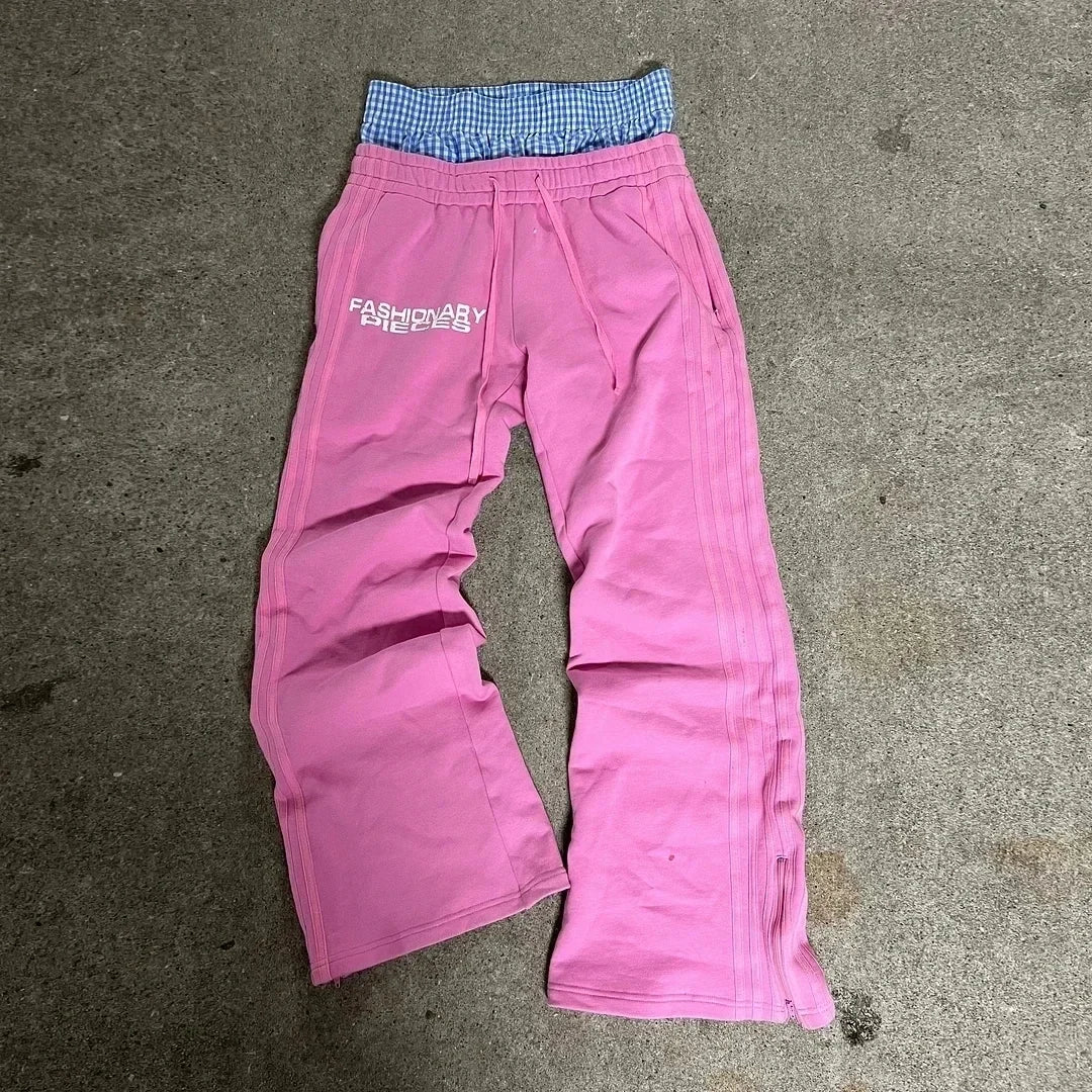 "Shh" Sweats (Black n Pink)